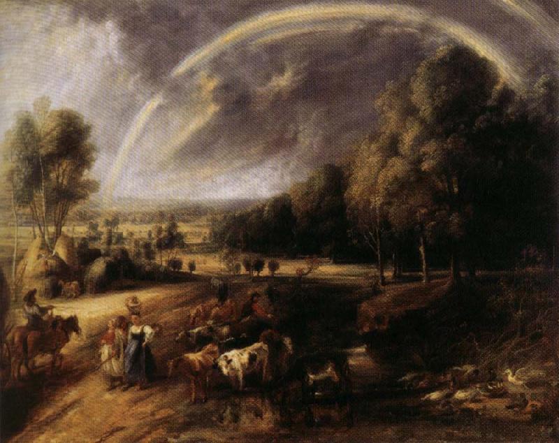 Peter Paul Rubens Landscape with Rainbow oil painting picture